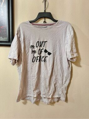Out Of Office Graphic Tee Mens Light Beige